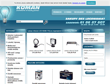 Tablet Screenshot of koman.pl